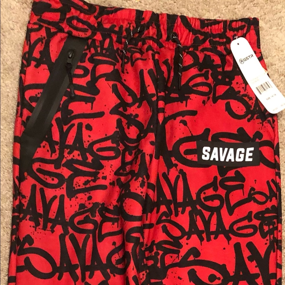 ❤️🖤RGSTR Boys Comfortable pants NWT Savage Joggers❤️🖤 Size 14/16